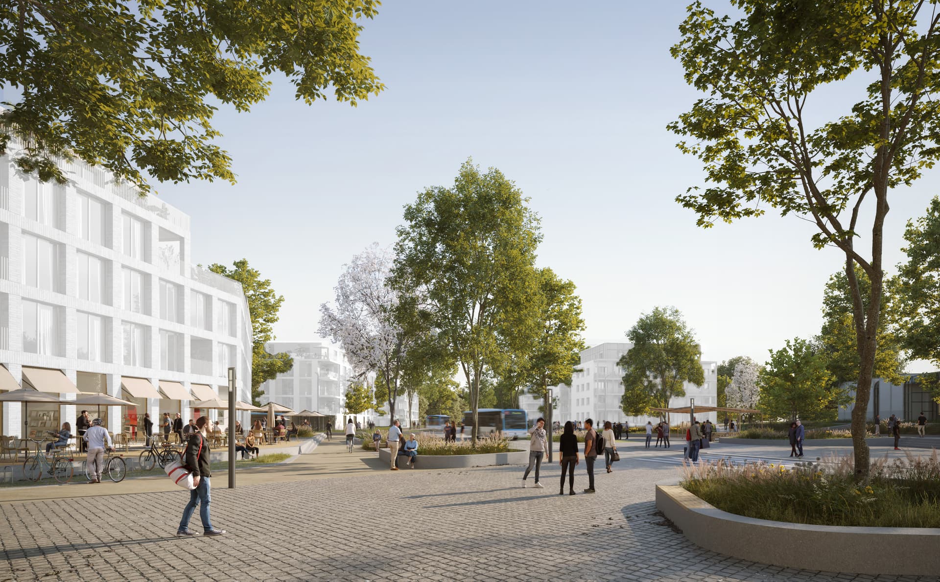 Sevran Mandela Gare - Perspective ©Denerier, Martzolf ; Naska