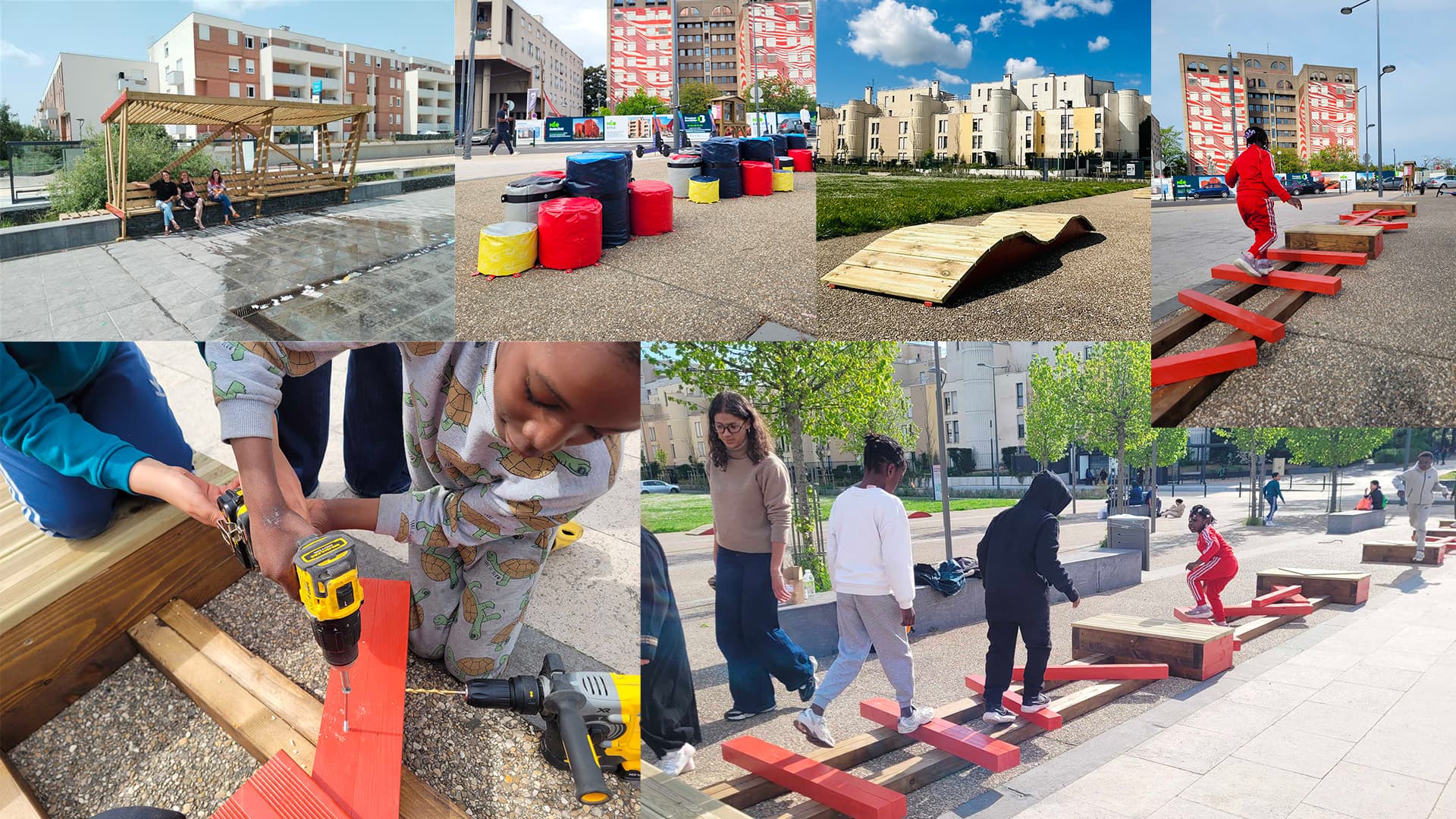 Urbanisme transitoire - Ivry-sur-Seine – ZAC Gagarine : la place du Progrès