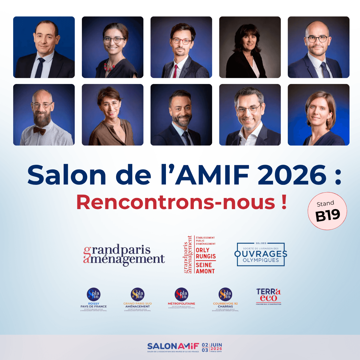 Grand Paris Aménagement vous donne rendez-vous au Salon de l'AMIF 2026 !